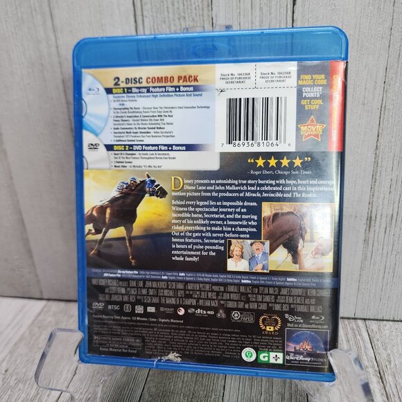 Secretariat - Blu-ray + DVD Combo - 2-Disc - Disney Horses - Picture 2 of 5